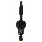 Черный уретральный вибростимулятор Vibrating Penis Plug - Orion - купить с доставкой в Челябинске