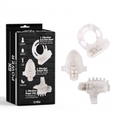 Набор из 3 прозрачных эрекционных колец с вибрацией Teasers Ring Kit - Chisa - в Челябинске купить с доставкой