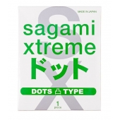 Презерватив Sagami Xtreme Type-E с точками - 1 шт. - Sagami - купить с доставкой в Челябинске