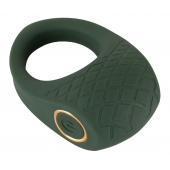 Зеленое эрекционное виброкольцо Luxurious Vibro Cock Ring - Orion - в Челябинске купить с доставкой