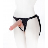 Страпон с поясом Harness - 19 см. - LOVETOY (А-Полимер) - купить с доставкой в Челябинске