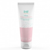 Лубрикант на водной основе Vibe Sensation с клубничным вкусом и легким вибрирующим эффектом - 50 гр. - INTT - купить с доставкой в Челябинске