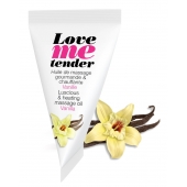 Съедобное согревающее массажное масло Love Me Tender Vanilla с ароматом ванили - 10 мл. - Love to Love - купить с доставкой в Челябинске