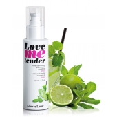 Съедобное согревающее массажное масло Love Me Tender Mojito с ароматом мохито - 100 мл. - Love to Love - купить с доставкой в Челябинске
