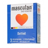 Презервативы с пупырышками Masculan Dotted - 3 шт. - Masculan - купить с доставкой в Челябинске