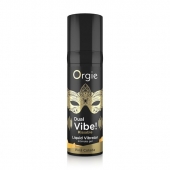 Съедобный гель Dual Vibe Pina Colada с эффектом вибрации и вкусом коктейля пина колада - 15 мл. - ORGIE - купить с доставкой в Челябинске