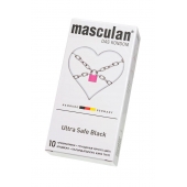 Ультрапрочные презервативы Masculan Ultra Safe Black - 10 шт. - Masculan - купить с доставкой в Челябинске