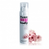 Массажная хрустящая пенка Tickle My Body Cherry Blossom с ароматом вишневого цвета - 150 мл. - Love to Love - купить с доставкой в Челябинске