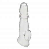 Прозрачная насадка для пениса Girthy Penis Enhancing Sleeve Extension - 17,1 см. - BlueLine - в Челябинске купить с доставкой