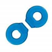 Комплект из двух колец для пениса 2-Pack Ultra-Stretch Stamina Endurance Ring - BlueLine - в Челябинске купить с доставкой