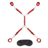 Красная фиксация на матрас Classic Bedspreader - Lux Fetish - купить с доставкой в Челябинске