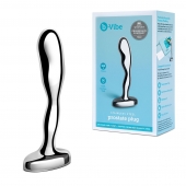 Стальной стимулятор простаты Stainless Steel Prostate Plug - 11,5 см. - b-Vibe - в Челябинске купить с доставкой