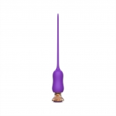 Фиолетовый тонкий стимулятор Nipple Vibrator - 23 см. - I-MOON - купить с доставкой в Челябинске