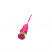 Розовый тонкий стимулятор Nipple Vibrator - 23 см. - I-MOON - купить с доставкой в Челябинске