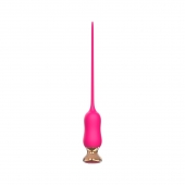 Розовый тонкий стимулятор Nipple Vibrator - 23 см. - I-MOON - купить с доставкой в Челябинске