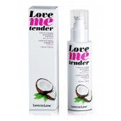Съедобное согревающее массажное масло Love Me Tender Cocos с ароматом кокоса - 100 мл. - Love to Love - купить с доставкой в Челябинске