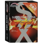 Презервативы Sagami Xtreme ENERGY с ароматом энергетика - 3 шт. - Sagami - купить с доставкой в Челябинске
