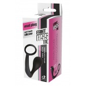 Черное эрекционное кольцо с анальной пробкой Anal Plug With Cockring - Dream Toys - в Челябинске купить с доставкой