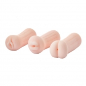 Набор из 3 мастурбаторов The Girl Next Door Tina - Dream Toys - в Челябинске купить с доставкой