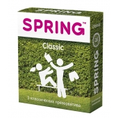 Классические презервативы SPRING CLASSIC - 3 шт. - SPRING - купить с доставкой в Челябинске