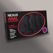 Набор из 3 массажеров простаты чёрного цвета NEXUS ANAL STARTER KIT - Nexus Range - в Челябинске купить с доставкой