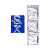 Розовые презервативы Sagami Xtreme FEEL FIT 3D - 3 шт. - Sagami - купить с доставкой в Челябинске