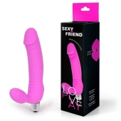 Розовый безремневой страпон Sexy Friend - 1137 - купить с доставкой в Челябинске