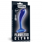 Синяя анальная втулка Flawless Clear Prostate Plug 6.0 - 15 см. - Lovetoy - в Челябинске купить с доставкой