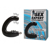 Чёрный массажёр простаты серии Sex Expert - Sex Expert - в Челябинске купить с доставкой