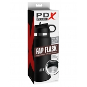 Черный мастурбатор в виде бутылки Fap Flask - Pipedream - в Челябинске купить с доставкой