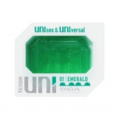 Зеленый мастурбатор-стимулятор Tenga Uni Emerald - Tenga - в Челябинске купить с доставкой