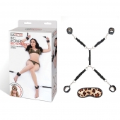 Леопардовая фиксация на матрас для рук и ног Classic Bedspreader - Lux Fetish - купить с доставкой в Челябинске