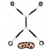 Леопардовая фиксация на матрас для рук и ног Classic Bedspreader - Lux Fetish - купить с доставкой в Челябинске
