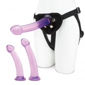 Тренировочный набор с тремя насадками Pegging Training Set - Lux Fetish - купить с доставкой в Челябинске