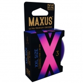 Презервативы Maxus XXL увеличенного размера - 3 шт. - Maxus - купить с доставкой в Челябинске