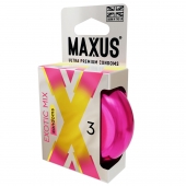 Ароматизированные презервативы Maxus Exotic Mix - 3 шт. - Maxus - купить с доставкой в Челябинске