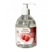 Лубрикант на водной основе Love Protection Raspberry с ароматом малины - 300 мл. - Lola Games - купить с доставкой в Челябинске