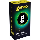 Прозрачные ультратонкие презервативы Ganzo Ultra thin - 15 шт. - Ganzo - купить с доставкой в Челябинске