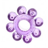 Мягкая фиолетовая гелевая насадка - Toyfa Basic - в Челябинске купить с доставкой