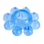 Голубая гелевая насадка-цветок - Toyfa Basic - в Челябинске купить с доставкой