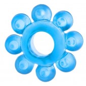 Голубая гелевая насадка-цветок - Toyfa Basic - в Челябинске купить с доставкой