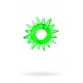 Зеленое эрекционное кольцо-солнце - Toyfa Basic - в Челябинске купить с доставкой