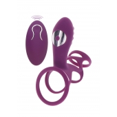 Фиолетовая эрекционная вибронасадка Halo Halo C-Ring Sleeve - Toy Joy - в Челябинске купить с доставкой