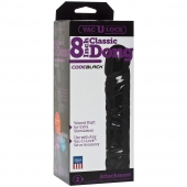 Насадка-фаллоимитатор Vac-U-Lock CodeBlack 8 Inch Classic Dong - 19,3 см. - Doc Johnson - купить с доставкой в Челябинске