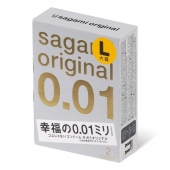 Презервативы Sagami Original 0.01 L-size увеличенного размера - 2 шт. - Sagami - купить с доставкой в Челябинске