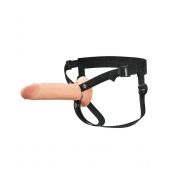 Полый страпон на ремнях 8’’ Hollow Silicone Strap-on - Pipedream - купить с доставкой в Челябинске