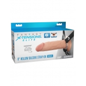 Полый страпон на ремнях 6’’ Hollow Silicone Strap-on - Pipedream - купить с доставкой в Челябинске