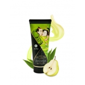 Массажный крем для тела с ароматом груши и зелёного чая Pear   Exotic Green Tea - 200 мл. - Shunga - купить с доставкой в Челябинске