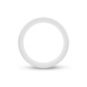 Белое люминесцентное эрекционное кольцо Silicone Glo Cock Ring - Blush Novelties - в Челябинске купить с доставкой