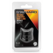 Черное эрекционное кольцо на мошонку Beef Ball Stretcher Snug X Long - Blush Novelties - в Челябинске купить с доставкой